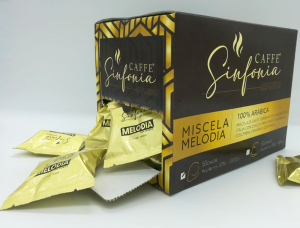 Caffè Sinfonia<br>Miscela Melodia<br>100% Arabica • Cialde 50pz